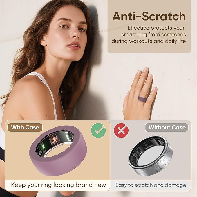 BO&DQQ 15 Pack Ring Cover Compatible with Oura Ring Gen 4 /Gen 3/ Samsung
