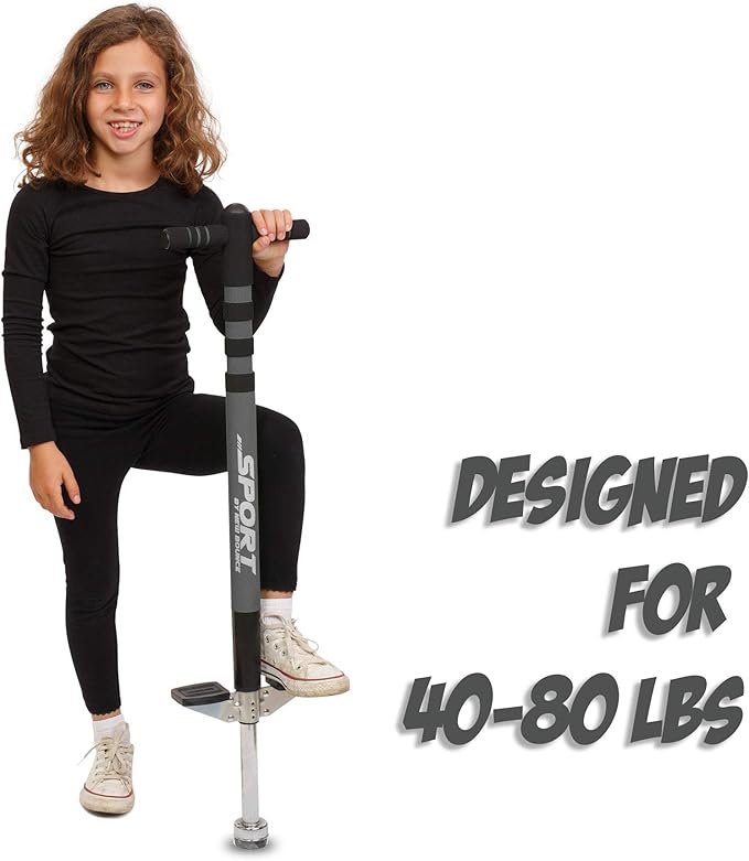 New Bounce Pogo Stick for Kids - Pogo Sticks, 40 to 80 Lbs - Sport Edition, Quality, Easy Grip