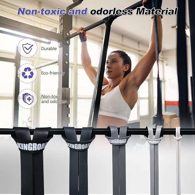 Resistance Band Pull Up Assistance Bands,Set of 5 Resistance Heavy Duty Exercise Stretch Fitness