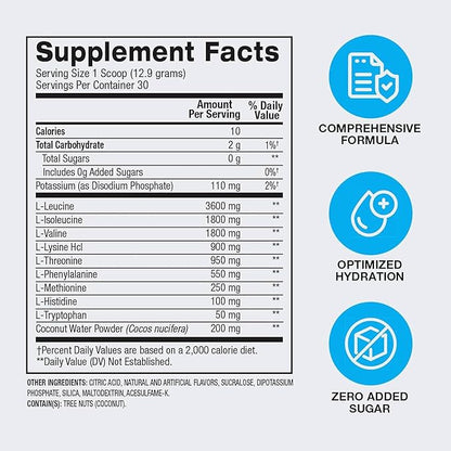 BPI Sports Essential Amino Acids EAA Powder - Pre, Intra & Post Workout Drink - BCAA Powder for Men