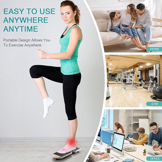 Ankle Foot Strengthener, Sprain Exerciser, Single Leg Balance Board for Stability Training, Posture
