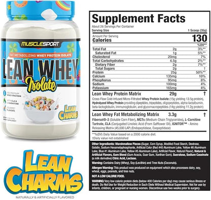 Musclesport Lean Whey Revolution??Protein Powder - Whey Protein Isolate - Low Calorie, Low Carb