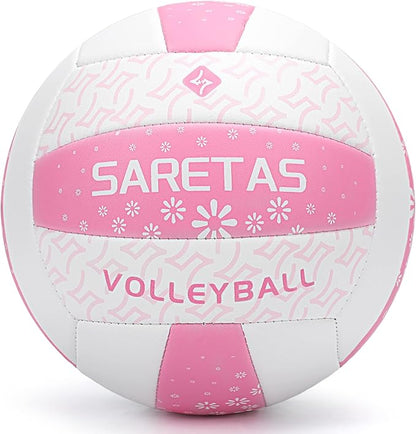 Beach/Water/Sand Volleyballs, Outdoor/Indoor Official Size, Soft Touch Volleyball for Beginners
