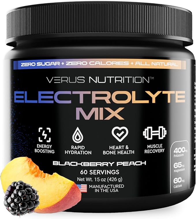 Electrolytes Powder No Sugar- Zero Calorie Hydration Powder | Sugar Free Electrolytes for Fasting