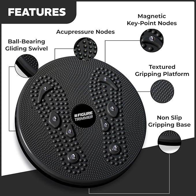 Daiwa Felicity Figure Trimmer Ab Twister Board - Waist Twister Machine for Core & Abs Exercise