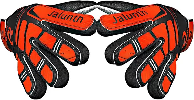 Jalunth Soccer Goalie Gloves Kids Youth Goalkeeper Field Player Gloves Boys Girls Training Grip