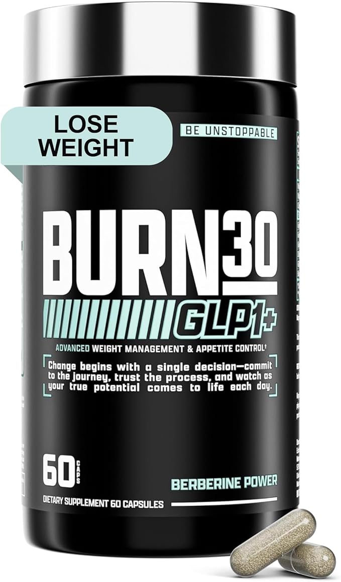 BURN30 GLP-1 Supplement - Super Berberine Weight Management Support GLP1 Naturally | Advanced