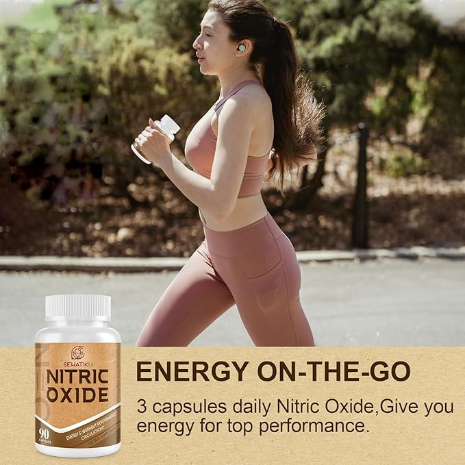 Nitric Oxide Supplement, Nitric Oxide Booster & 6-in-1 Phytonutrient Blend for Heart, Flow, Immune