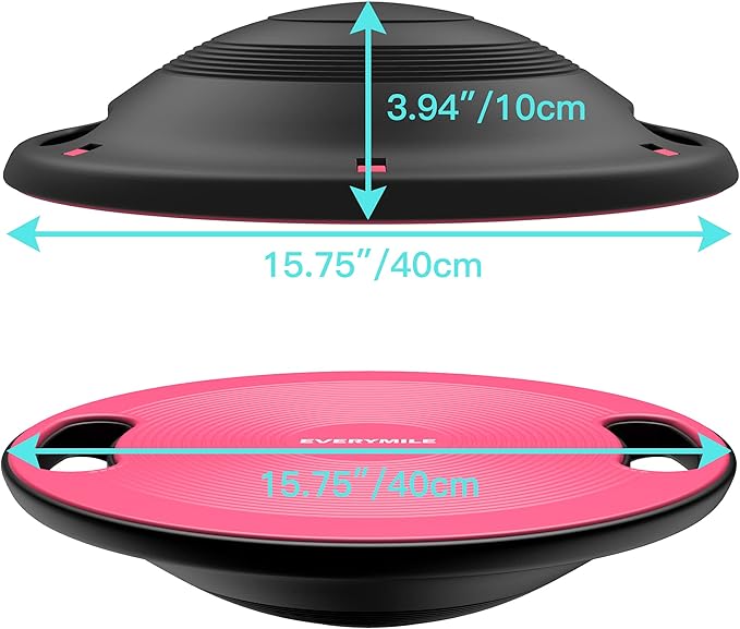 EVERYMILE Wobble Balance Board, Exercise Balance Stability Trainer Portable Balance Board with