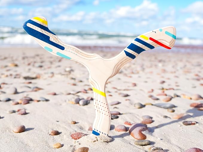 Wooden Boomerang Storm v2 | Handcrafted Returning Boomerang | Easy-to-Throw Design for Beginners |