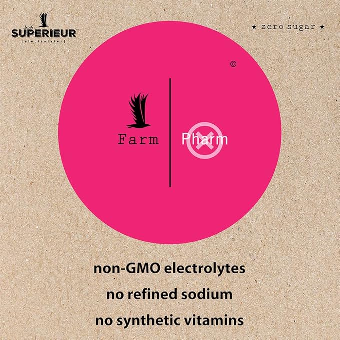 Superieur Electrolyte Powder Packets - Vegan Electrolyte Hydration Powder w/Sea Minerals - Keto