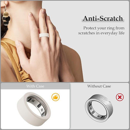 15 Pack Cover Compatible with Oura Ring Gen 4/Gen 3 Horizon/Gen 3 Heritage, Anti-Scratch Silicone