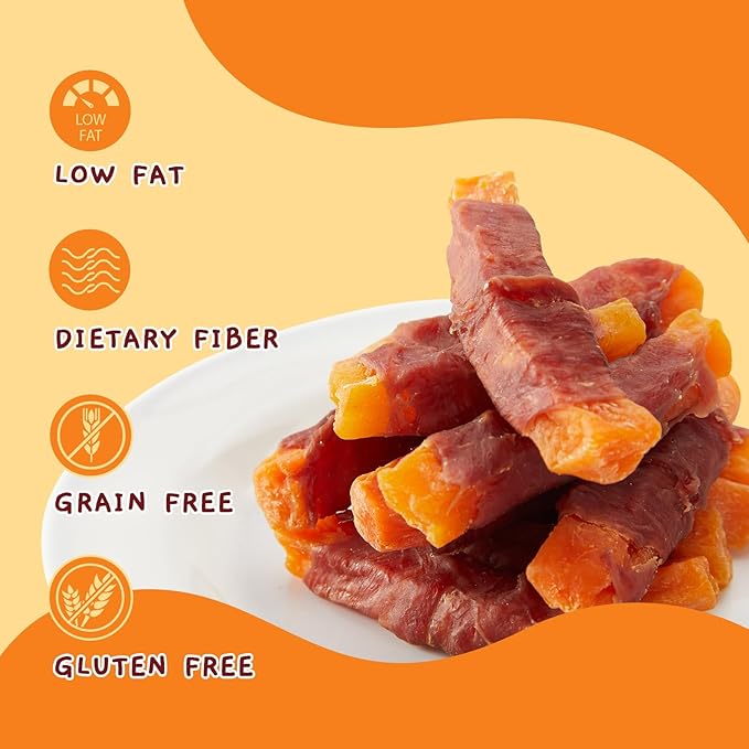 Jungle Calling Sweet Potato & Duck Dog Treats, Vegetarian, Nutritious and Delicious Snacks for Your