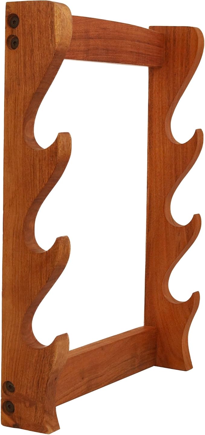 Mythrojan Solid Wood Sword Stand Medieval Sword Wall Mount Samurai Sword Display Stand Katana Sword