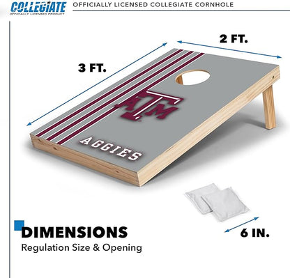 2' x 3' Solid Wood Cornhole Set with Direct Print HD Team Graphics – Great Gift for Any NCAA Fan!