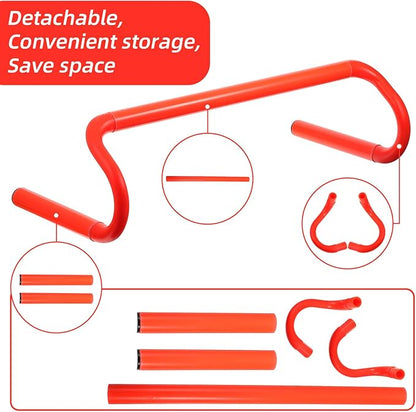 6 Pack Agility Speed Training Hurdles- 6" Detachable Agility Training Hurdles- Sports Practice
