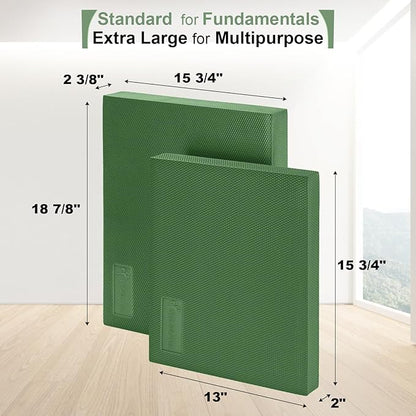 StrongTek Extra Wide Foam Balance Pad for Physical Therapy, 19" X 15.8" X 2.4", High-Density TPE