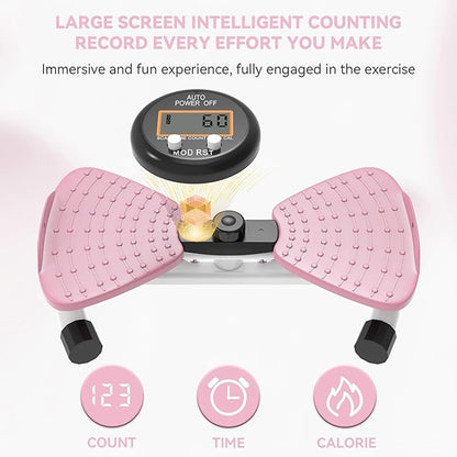 renZEC Waist Twister Machine, Adjustable Exercise Twist Board for Women Men, Noiseless Ab Twister