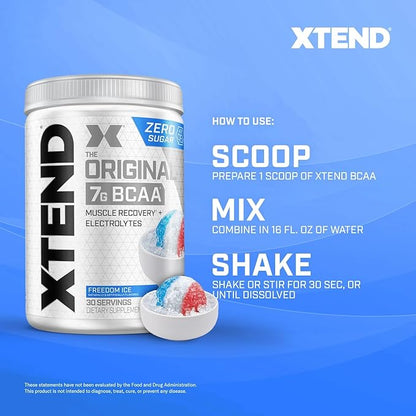 Xtend XTEND Original BCAA Powder 7g BCAA and 2.5g L-Glutamine, Sugar Free Post Workout Muscle