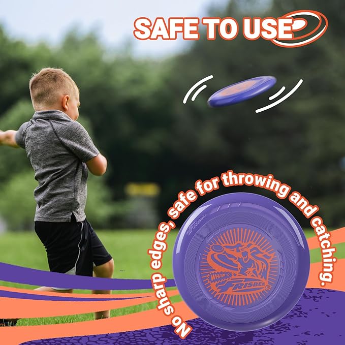 Wham-O Frisbee Go Flying Disc, 9 Inch Lightweight Sports Disc for Beginners Outdoor Beach Backyard
