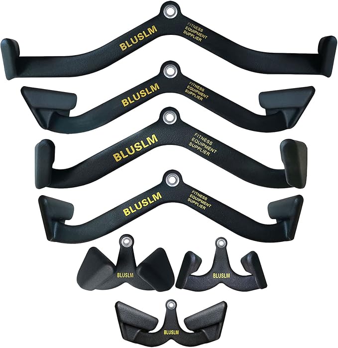 LAT Pull Down Bar for Cable Machine, LAT Pulldown Attachments T Bar V Bar Cable Attachment, Back
