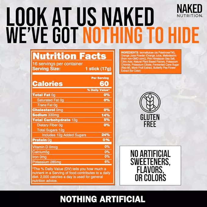 Nakedade Grape – Performance Enhancing Sports Drink Powder - Electrolyte Powder – No GMOs or