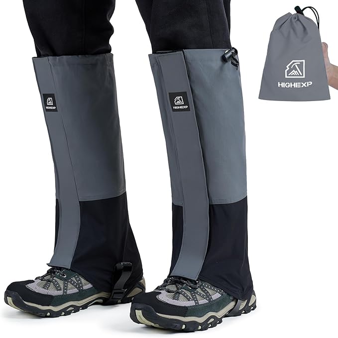 Leg Gaiters 100% Waterproof Adjustable Shoe Snow Boot Guard Gators for Hiking Shoe Cover Hunting
