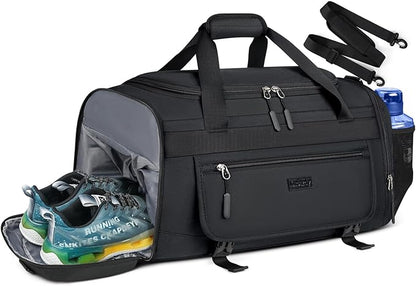 IGOLUMON Gym Bag for Men 40L Sports Duffel Bags Gym Duffle Bag Women with Shoe Compartment & Wet