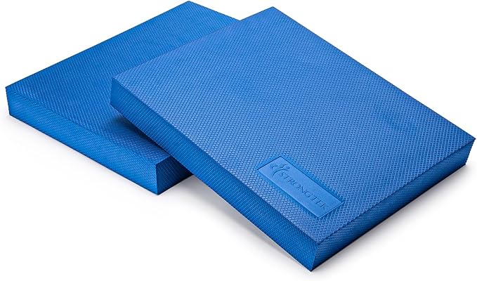 StrongTek Extra Wide Foam Balance Pad for Physical Therapy, 19" X 15.8" X 2.4", High-Density TPE