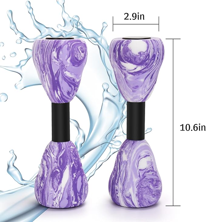 Camouflage Aquatic Dumbbells,2Pcs Foam Water Weights Aerobic Exercise Fitness Equipment Dumbbells