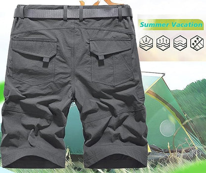 Quick Dry Hiking Shorts Men's Cargo Casual Outdoor 4-Way Stretchy Lightweight Summer Short with