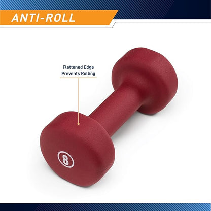 Marcy Colored Neoprene Dumbbell (Sold in Singles or Set) Hand Weights, Exercise Free Weights for