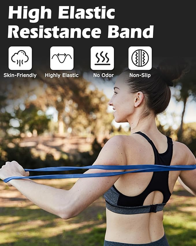Zacro Resistance Bands, 6 Resistance Levels Pull Up Assistance Bands, Exercise Bands for Men&Women