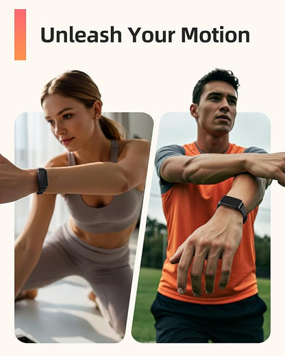 Parsonver 5ATM Waterproof Fitness Tracker, Swimming Smart Watch with Step Counter, Stopwatch
