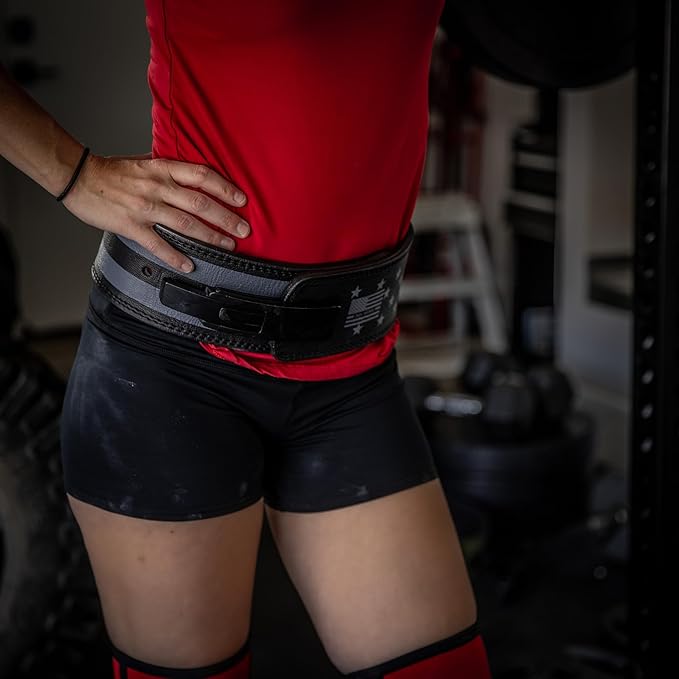 Weight Lifting Belt - Lever Gym Belt for Weightlifting, 10mm Leather Weight Belt for Men - 4 Inches