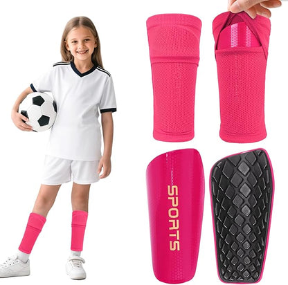 Shin Guards Soccer Kids 2025 Version High-Density Foam Soccer Shin Guard with Sleeves Shin