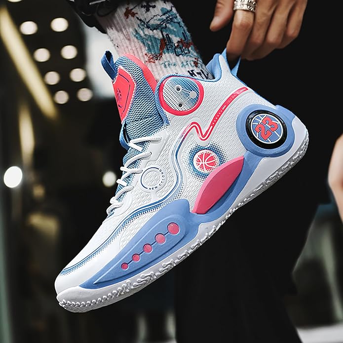 Boys Basketball Shoes Breathable Indoor Athletic Shoes Youth Outdoor Fashion Sneakers Comfortable