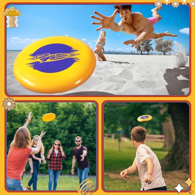 Wham-O Frisbee Cool Flyer Flying Disc, 9.95 Inch Sports Disc Lightweight Durable for Outdoor Beach