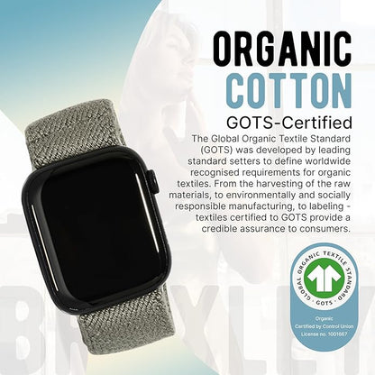 Braxley Bands - Organic Cotton Watch Bands For Women and Men, Compatible With All Apple Watch Sizes