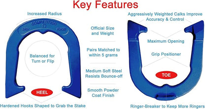 Competition Tournament Pitching Horseshoes - NHPA Sanctioned for Tournament & League Play - Drop