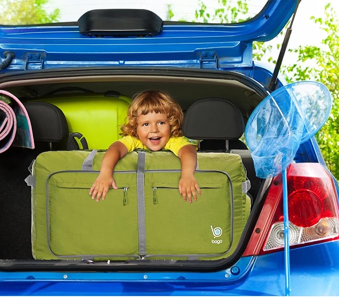 Bago Large Foldable Duffel Bags for Traveling Women & Men - 120L Packable Duffle Bag for Travel