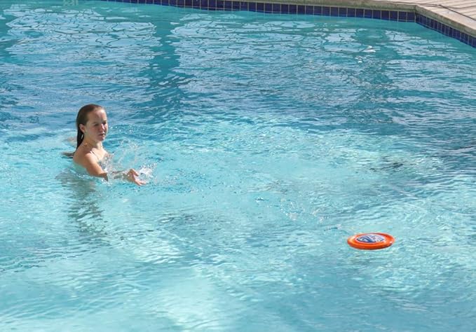 Disc - Water Disc Toy for Spring & Summer Fun - Skips, Slides, Jumps - Pools, Beaches & Backyards