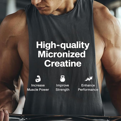 Muscletech Creatine Monohydrate Powder, Platinum Pure - Unflavored Micronized Creatine for Men &