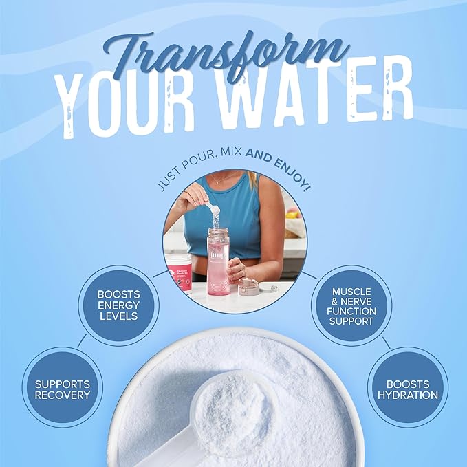 JUNP Electrolytes Powder No Sugar No Carbs – Berry Lemonade Keto Electrolyte Drink Mix - Potassium