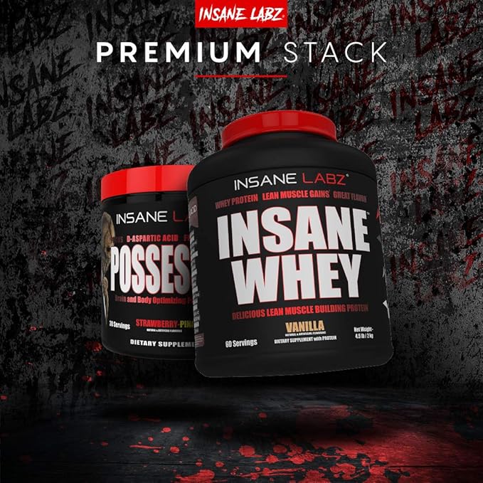 Insane Labz Insane Whey,100% Muscle Building Whey Protein, Post Workout, BCAA Amino Profile, Mass