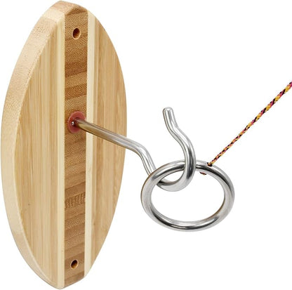 Hook and Ring Toss Game for Adults,Ring Toss Tailgating Game Set,Washer Game,Yard Games for