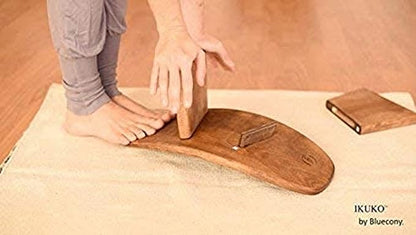 Meditation Bench IKUKO Original, Portable Version with Bag, Locally Handmade Wooden Kneeling