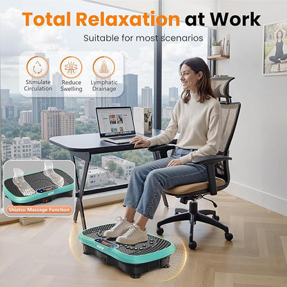 AXV Vibration Plate Fitness Platform Exercise Machine Vibrating Shaking Full Body Shaker Workout