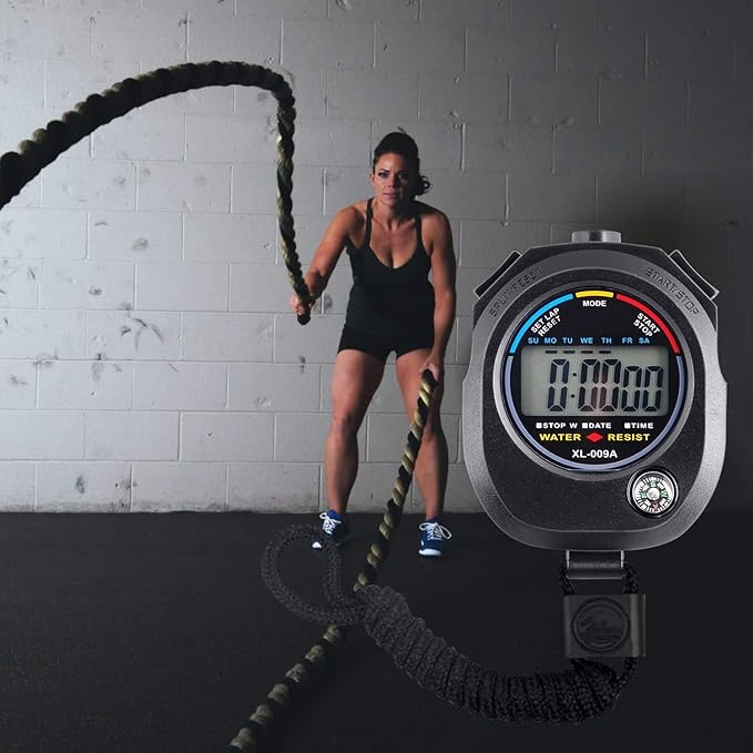 2 Pack Digital Stopwatch Timer: Large Display Multi-Function Stop Watch for Sports Coaches Swimming