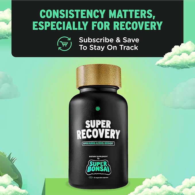 SuperBonsai Super Recovery Capsules for Post Celebration and Morning Relief - All Natural Holistic